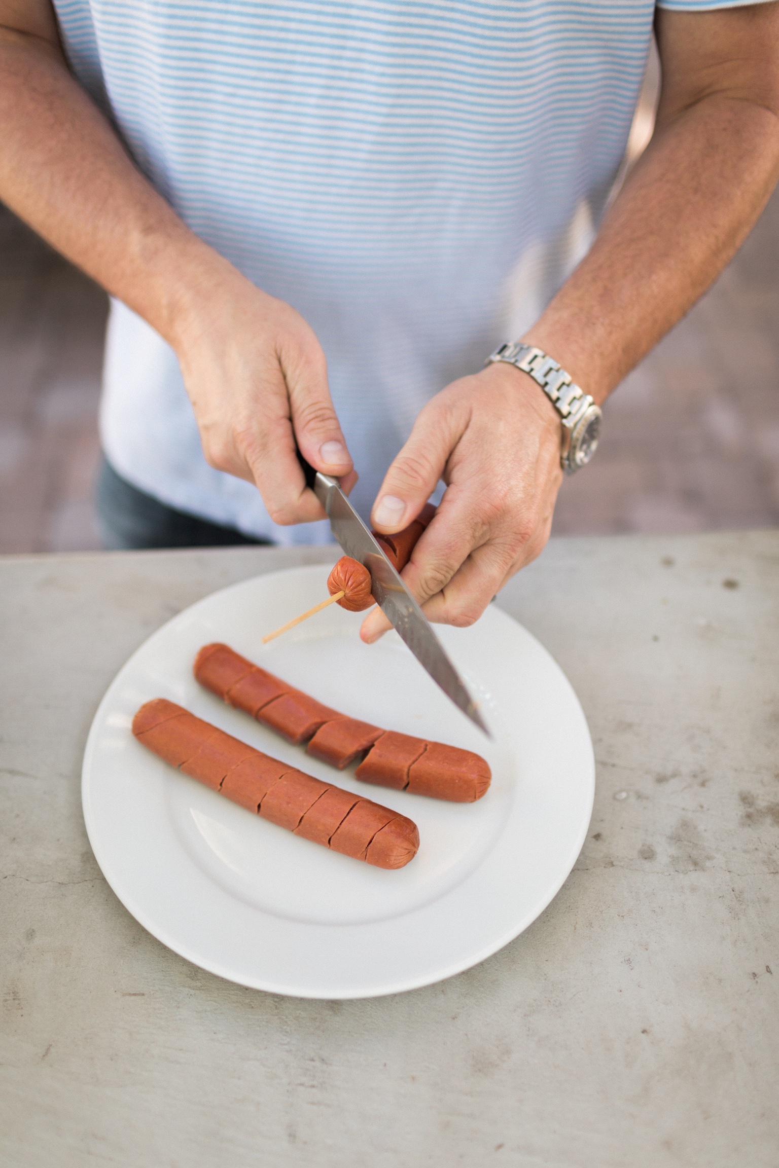 Spiralized Hot Dog BBQ