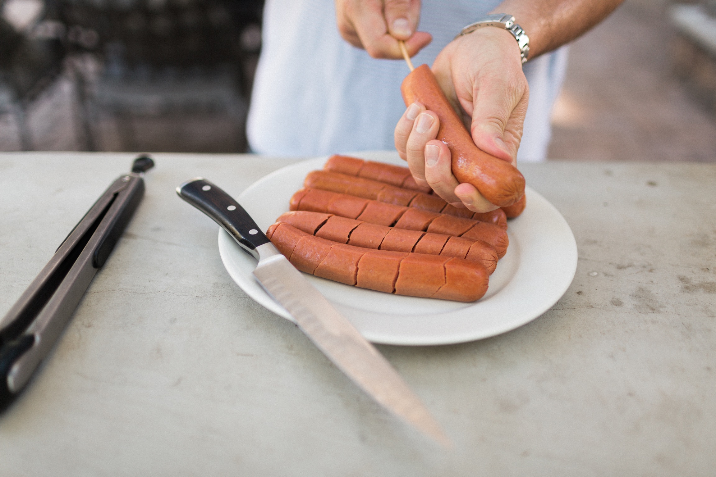 Spiralized Hot Dog BBQ