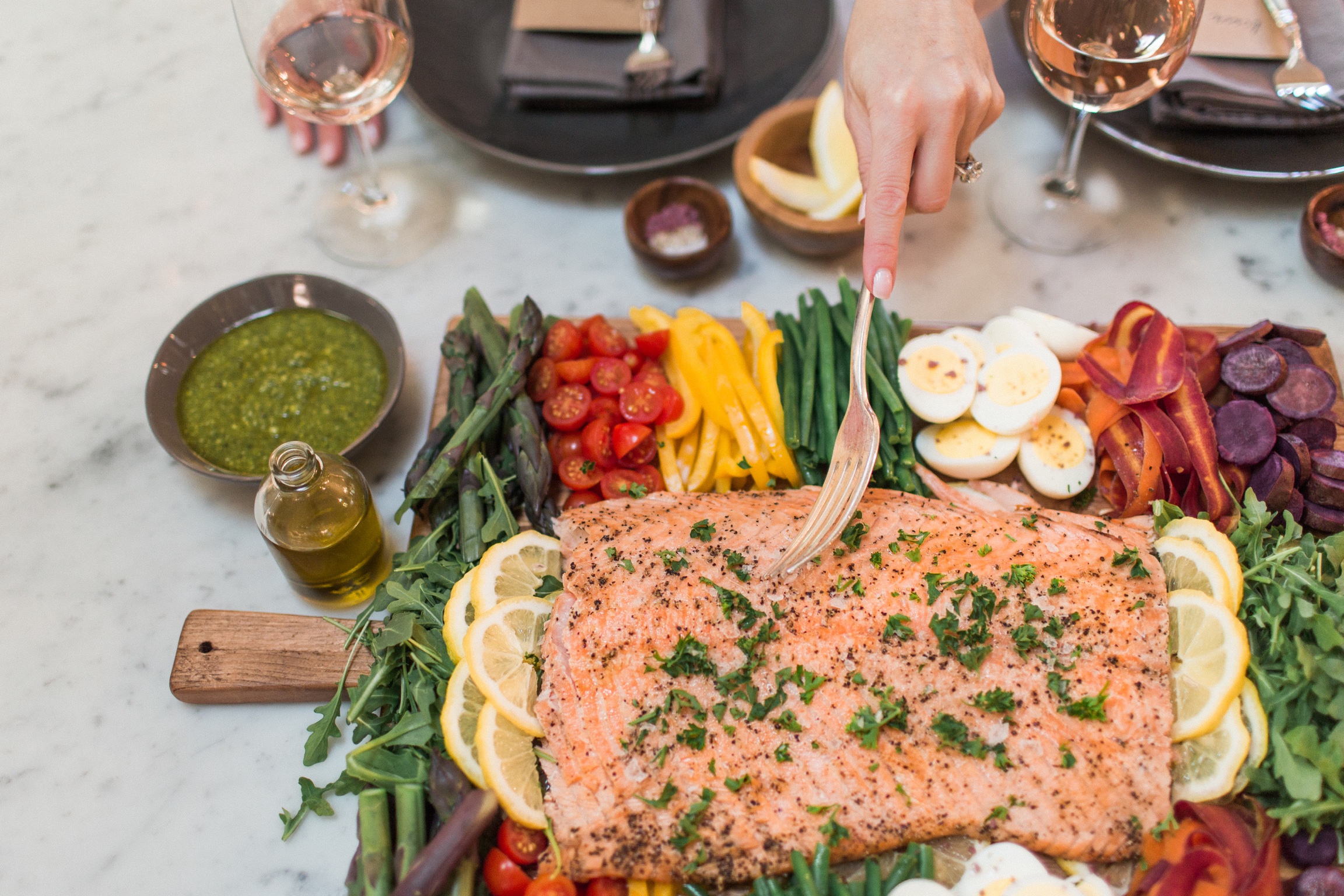 Simple and perfect oven roasted salmon