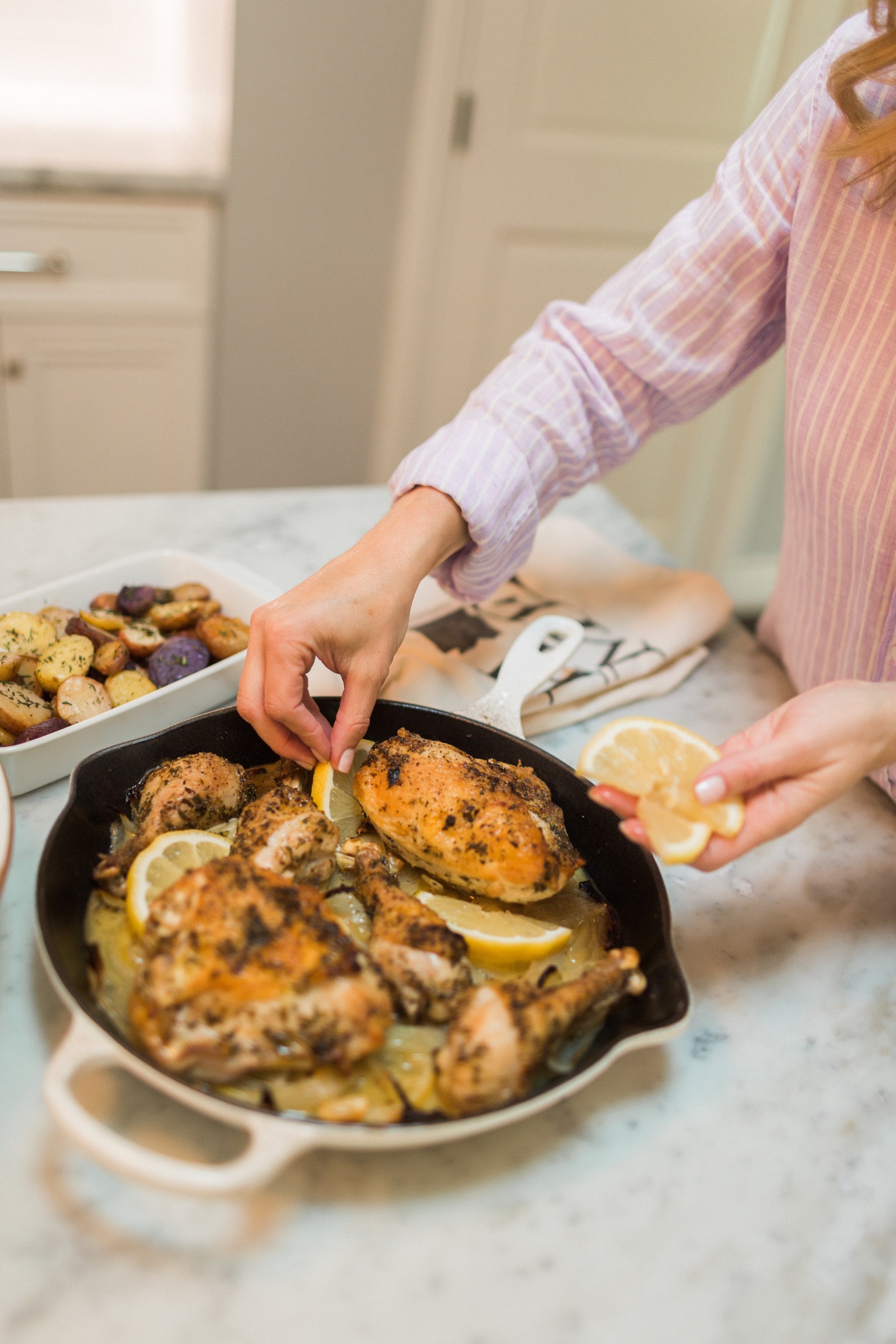 Skillet Roasted Lemon Chicken