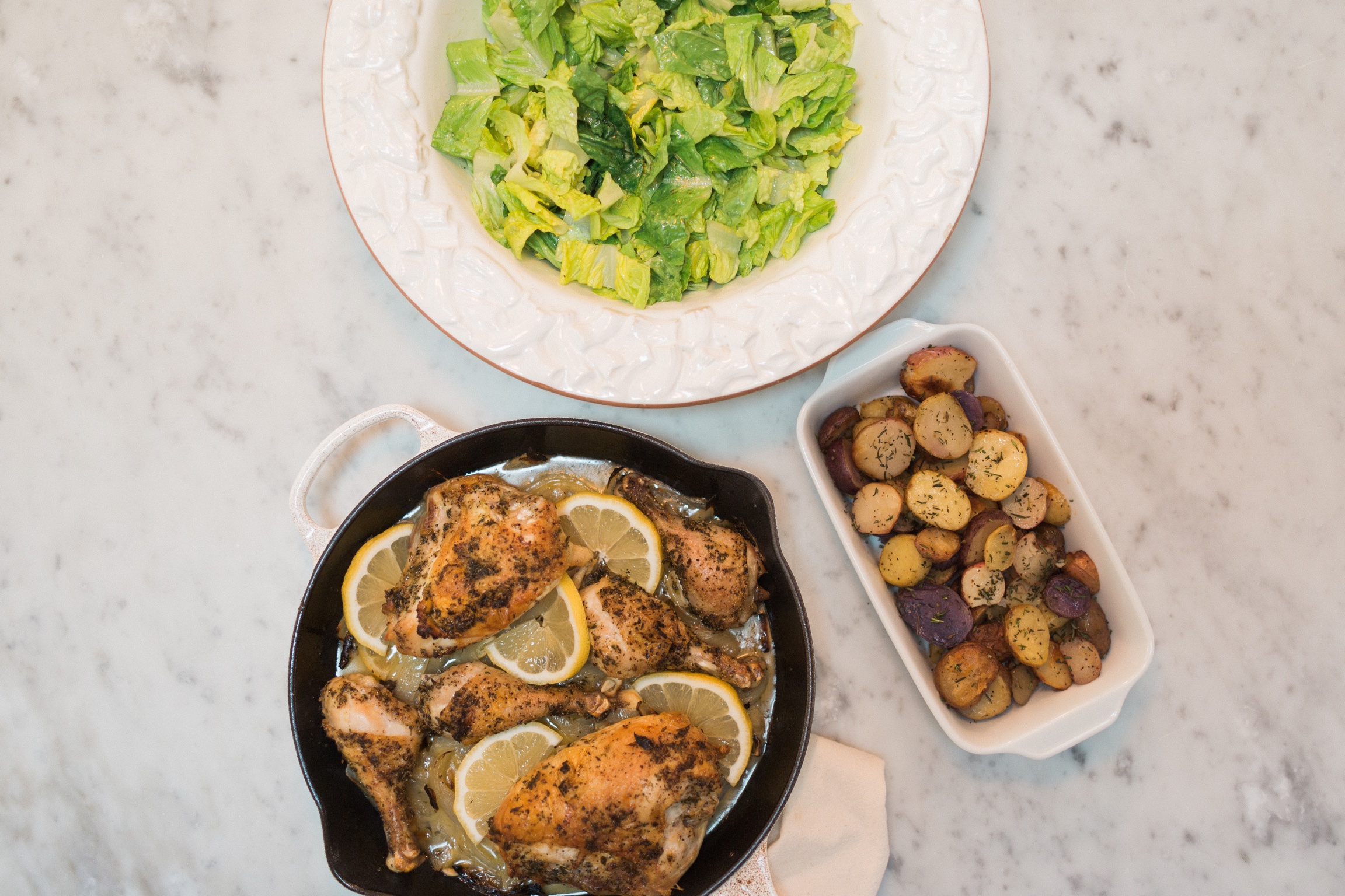 Skillet Roasted Lemon Chicken