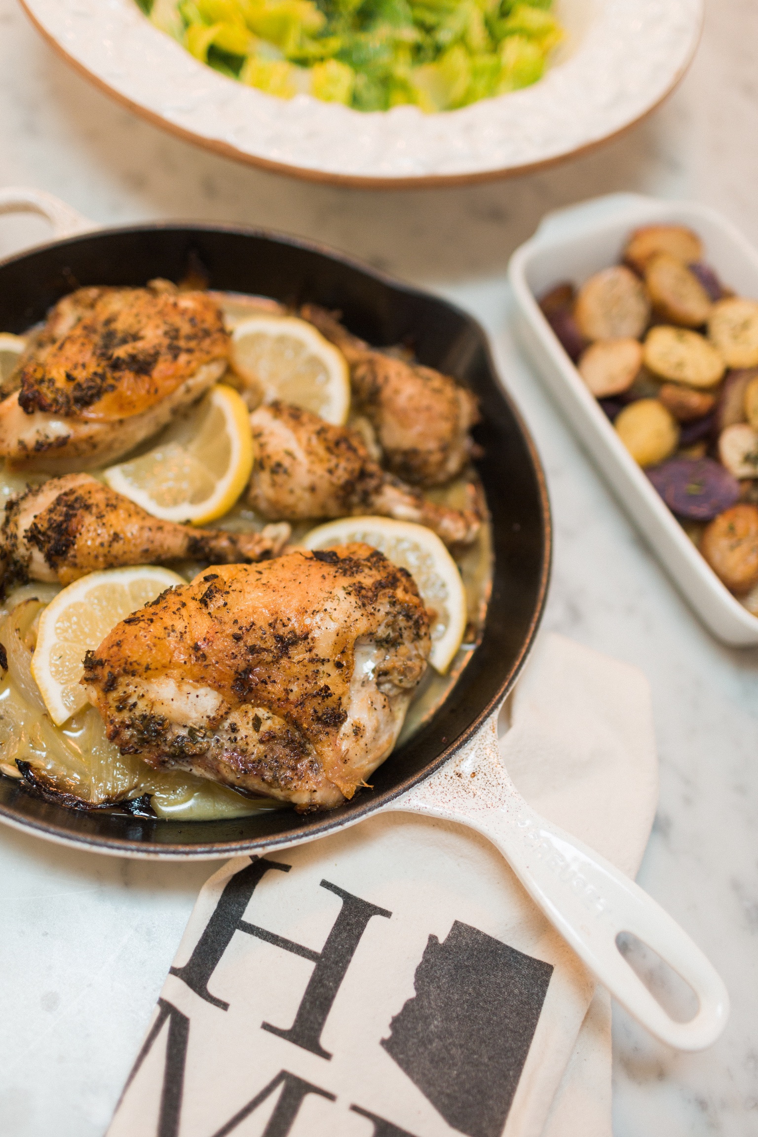 Skillet Roasted Lemon Chicken