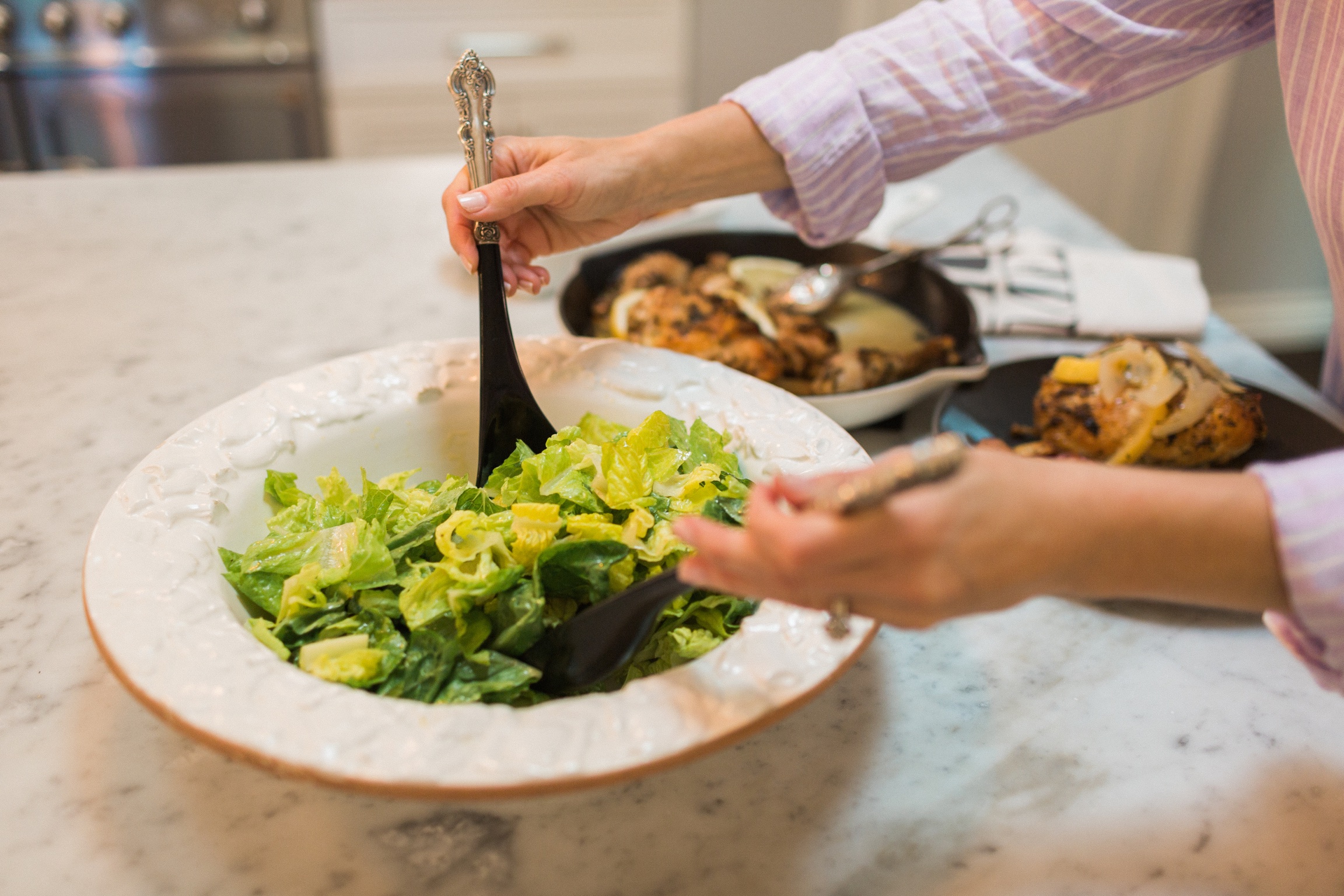 Easy Salad with Lemon Dijon Vinaigrette