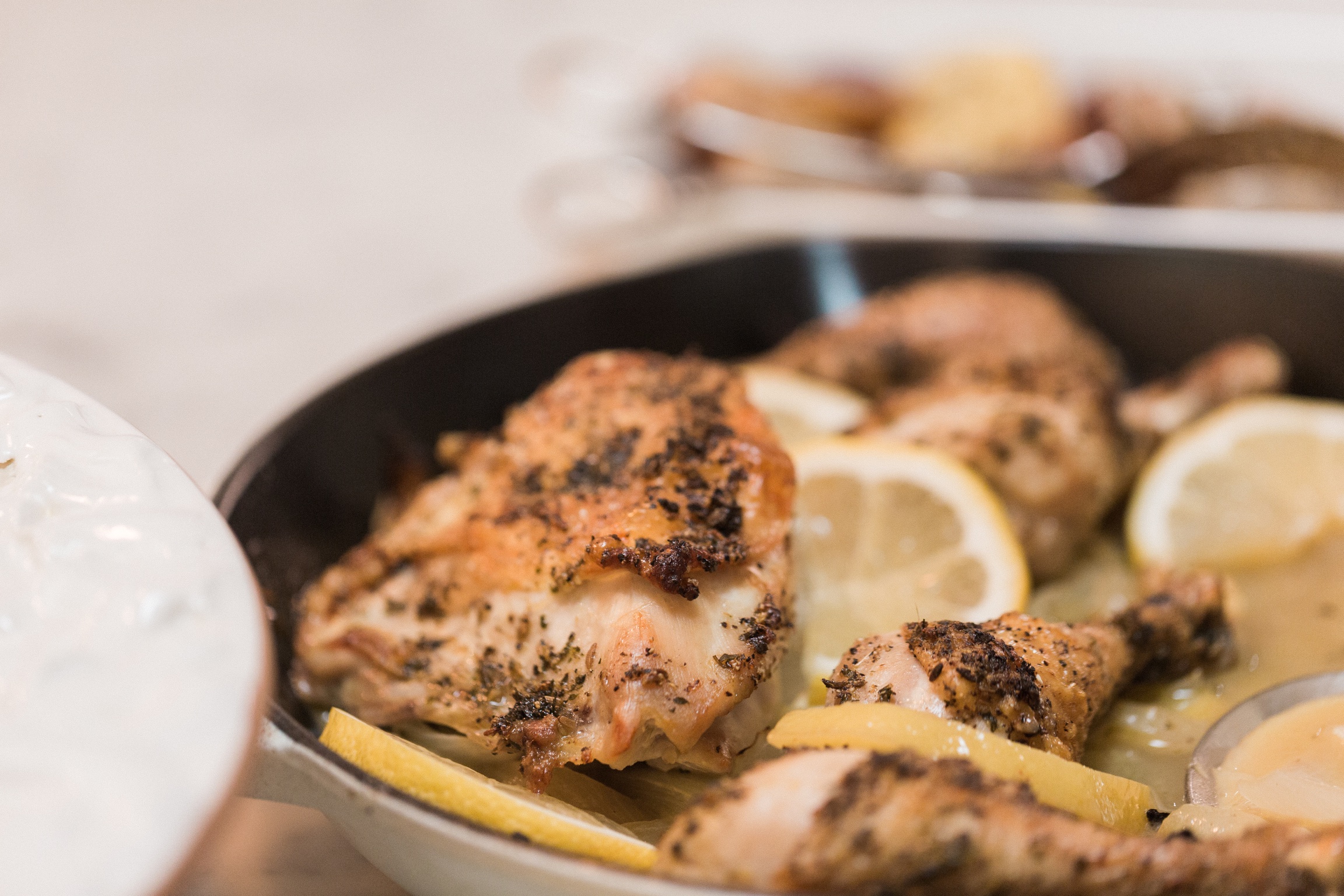 Skillet Roasted Lemon Chicken - to have + to host
