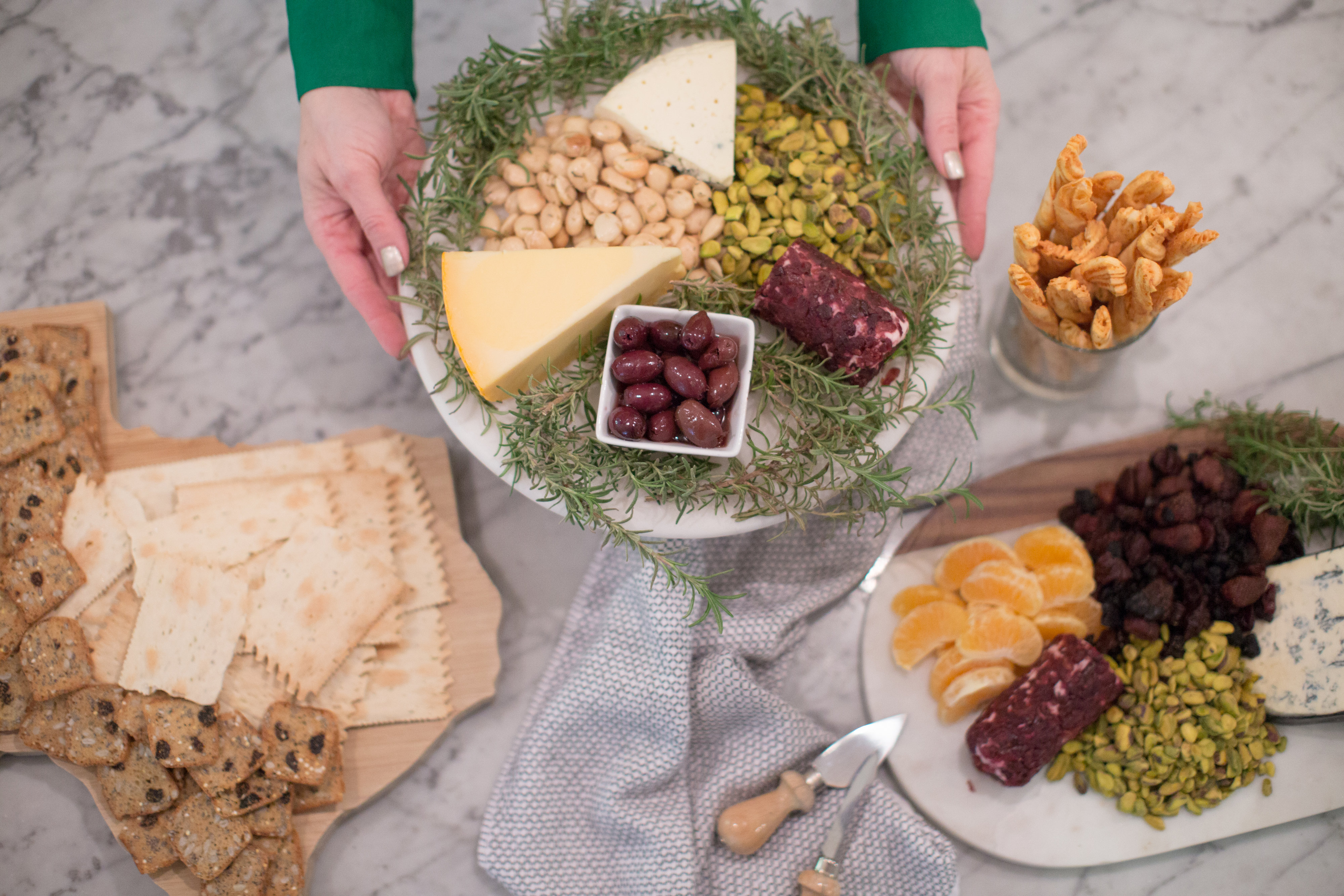 cheeseboards and crackers