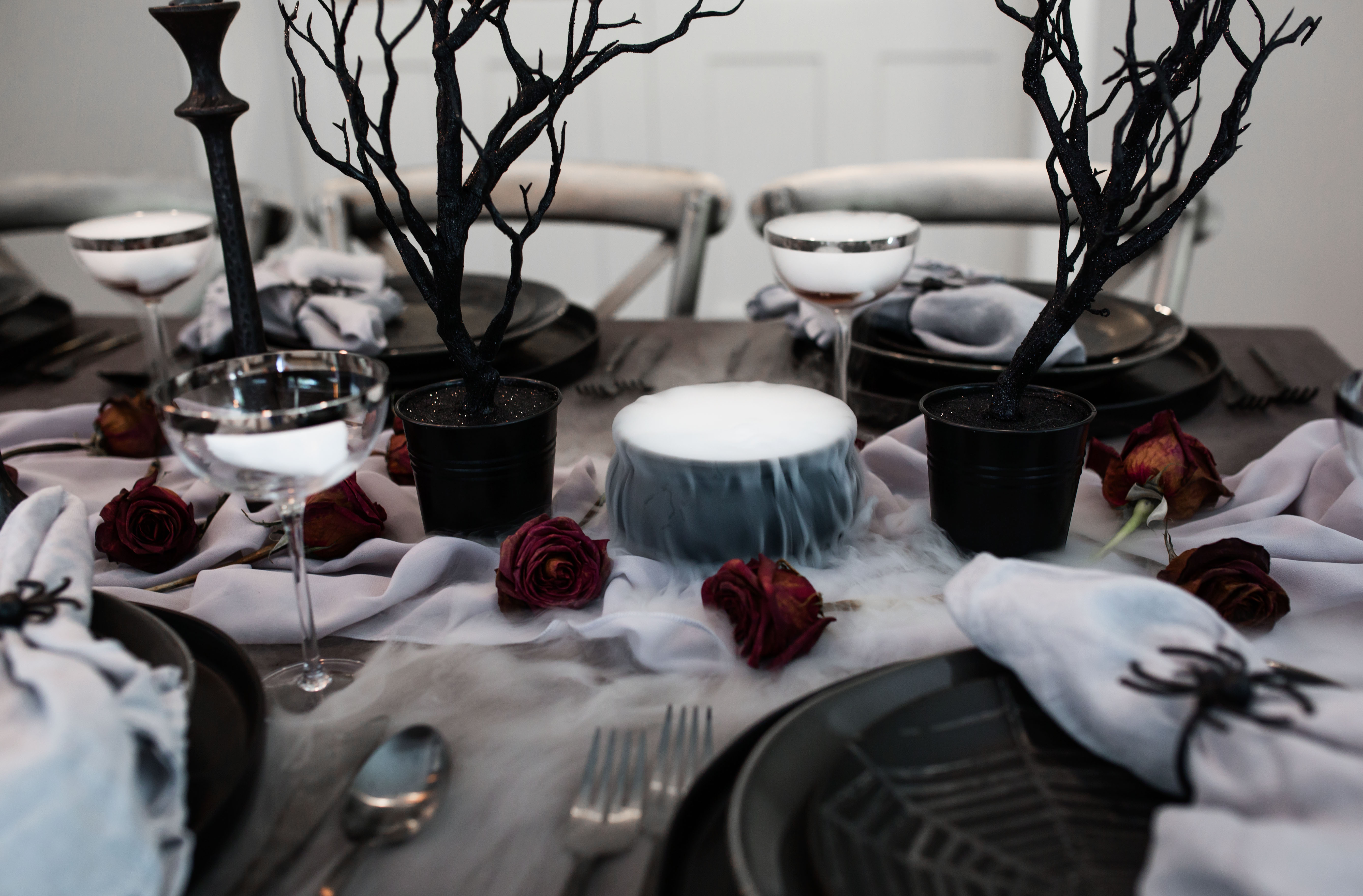A Magical, Mystical Halloween Table from the Graveyard