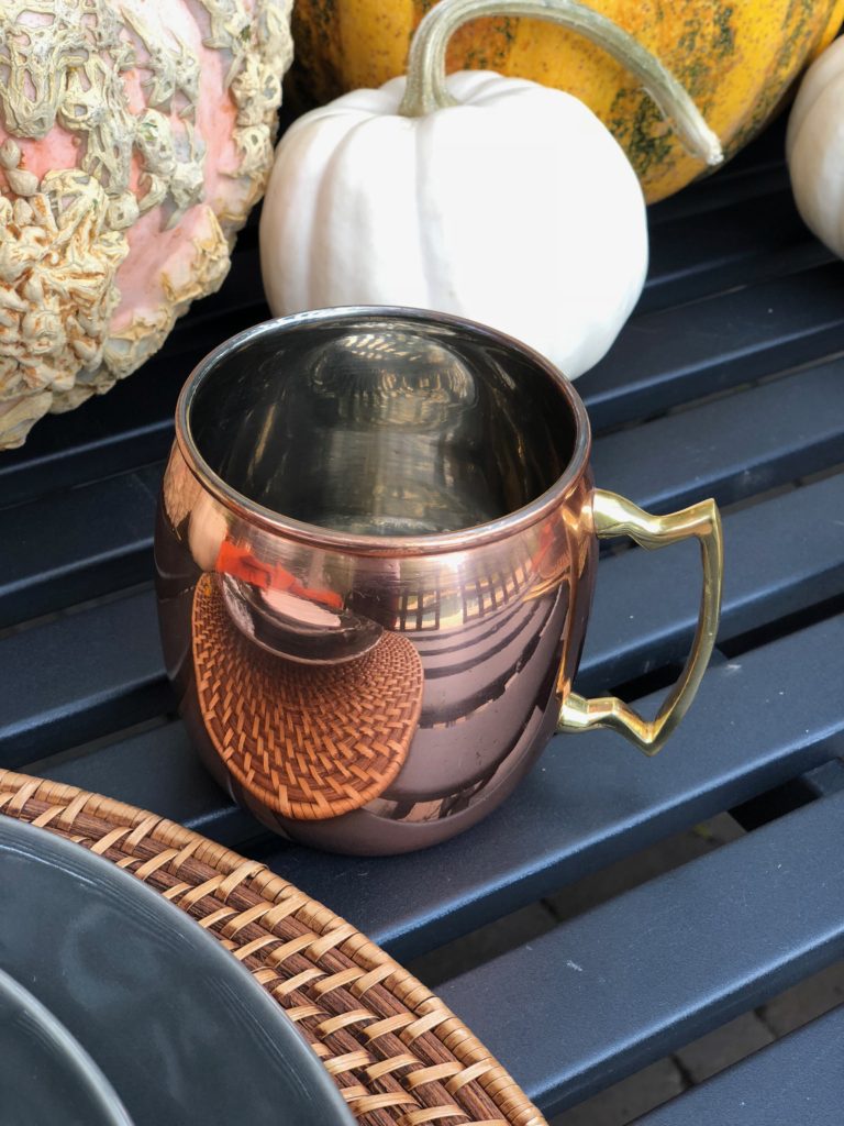 copper Moscow mule mugs