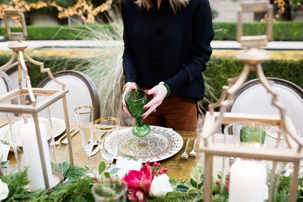 Elegant Italian dinner party table