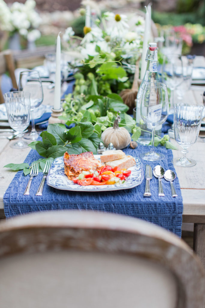 Winter White Snowflake Christmas Table Setting