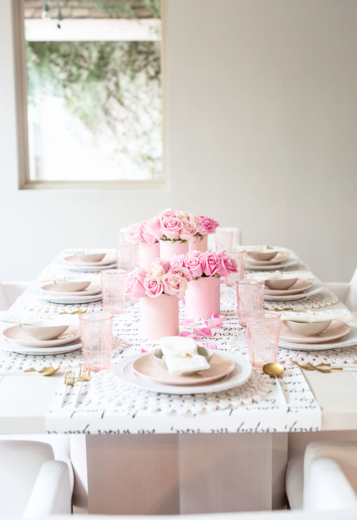 Galentine's Blush Pink Brunch Decorations - The Well Dressed Table