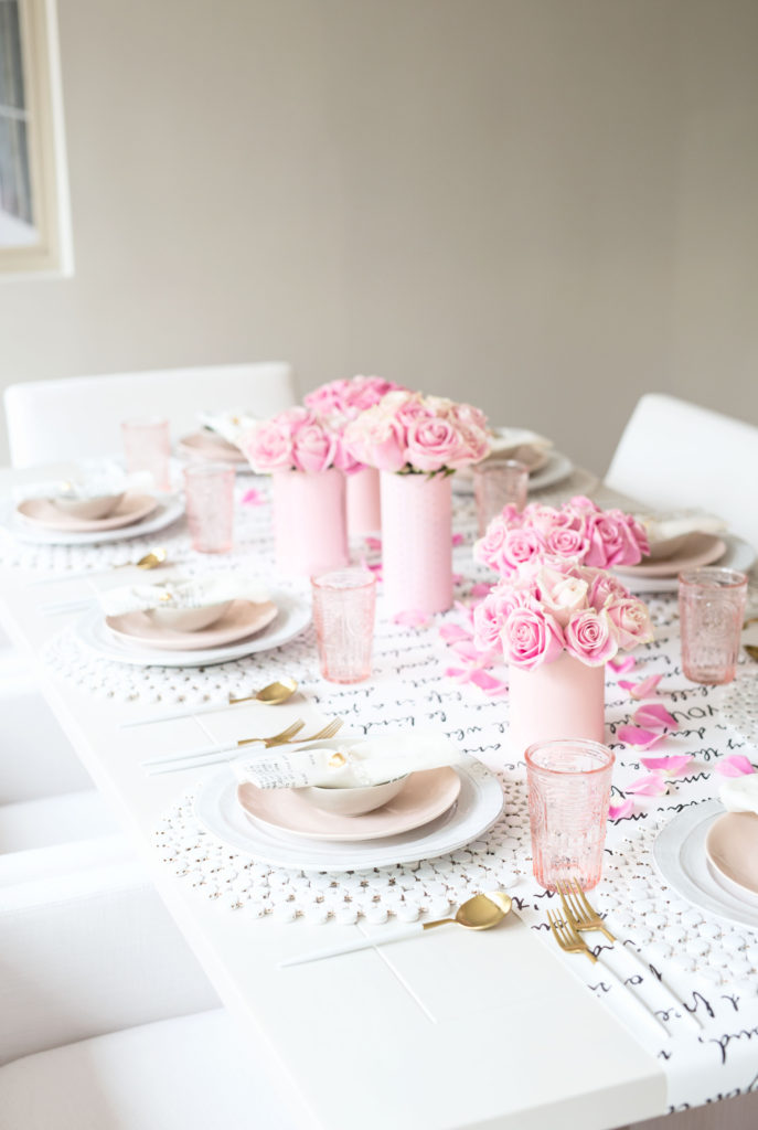 Galentine's Blush Pink Brunch Decorations - The Well Dressed Table