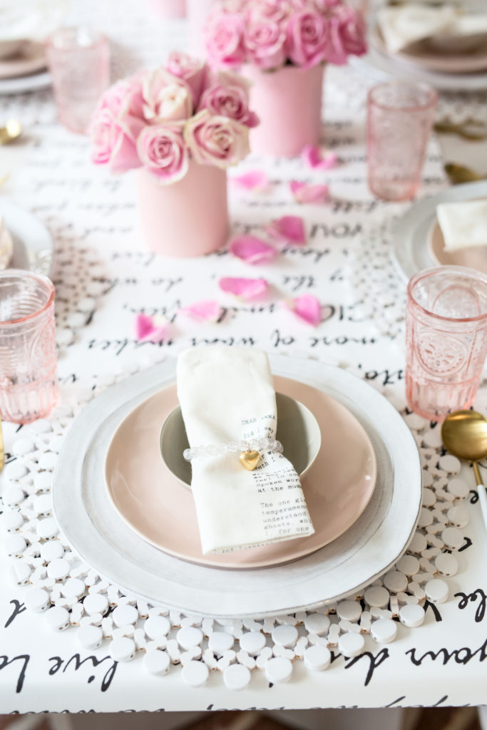 Galentine's Blush Pink Brunch Decorations - The Well Dressed Table