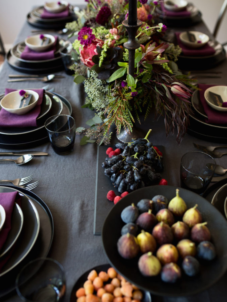 Inspiration for an Elegant Purple Jewel-Toned Tablescape