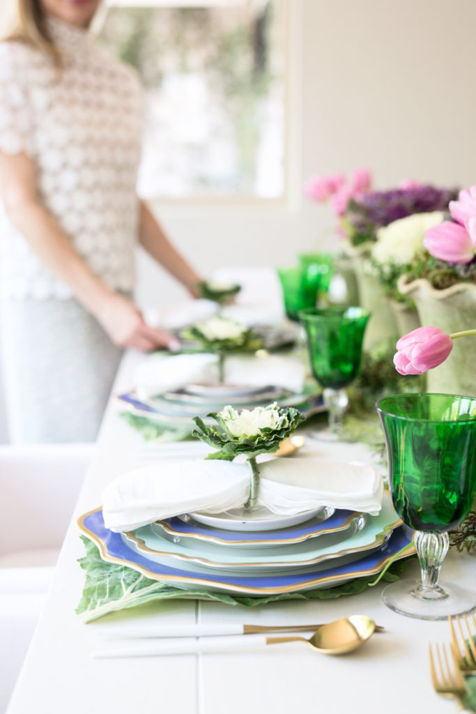 Easter tulip table