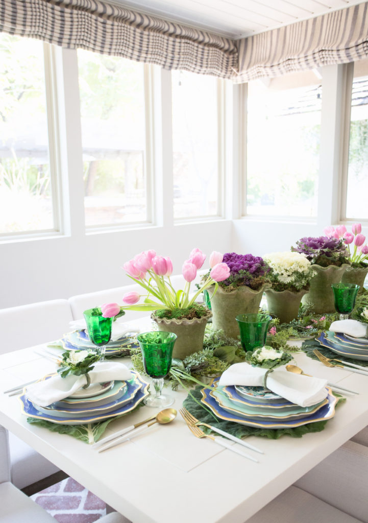 Easter tulip table