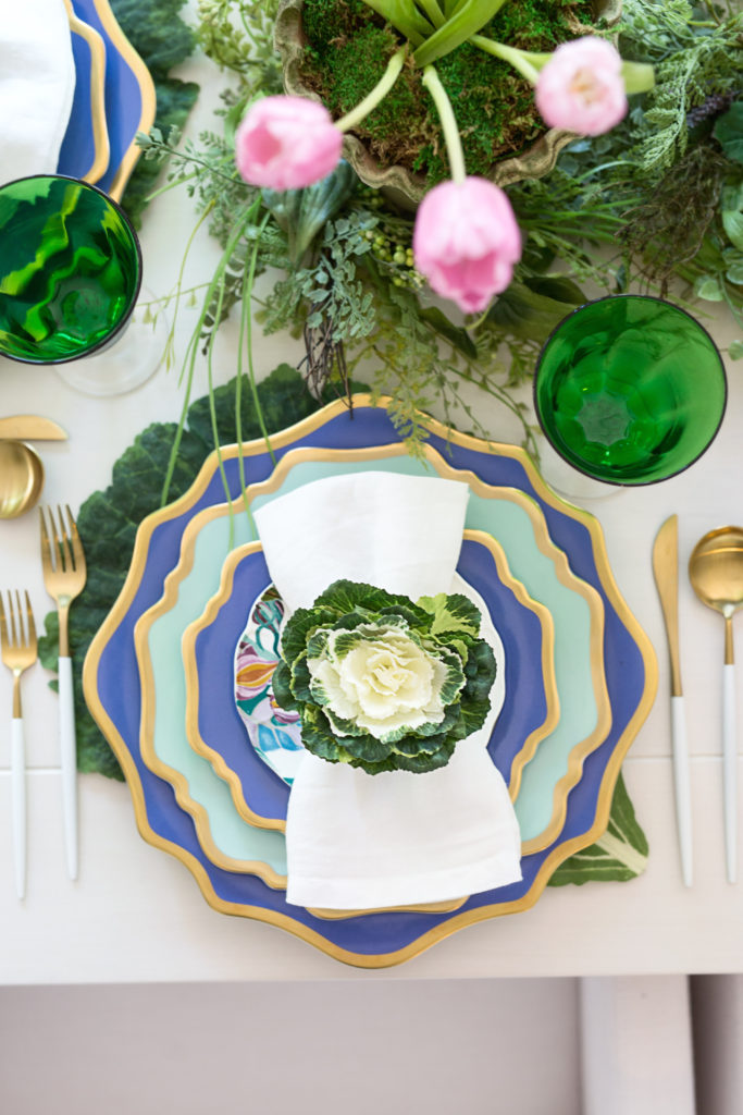 Easter tulip table