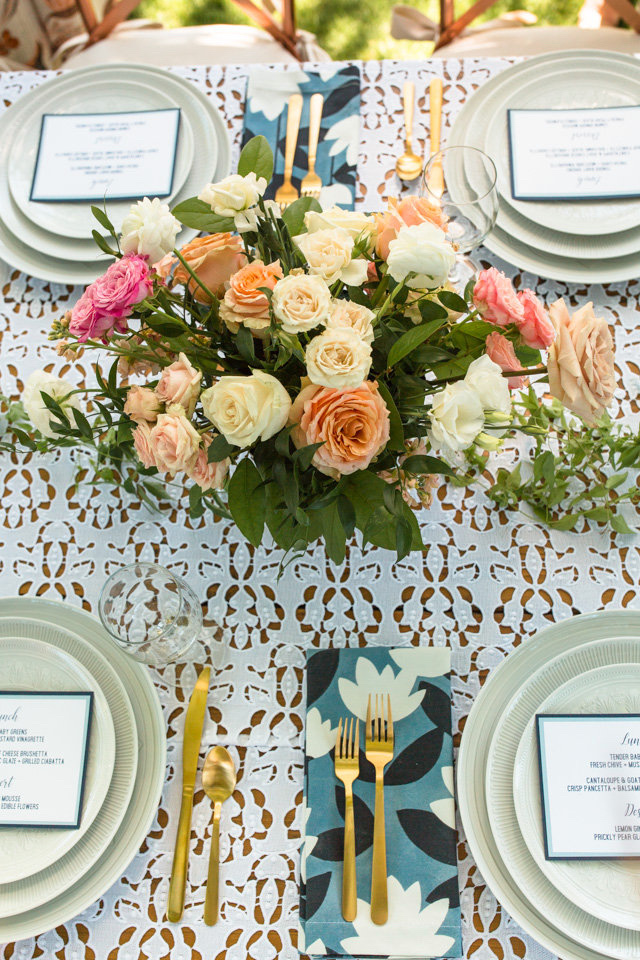 luncheon place setting