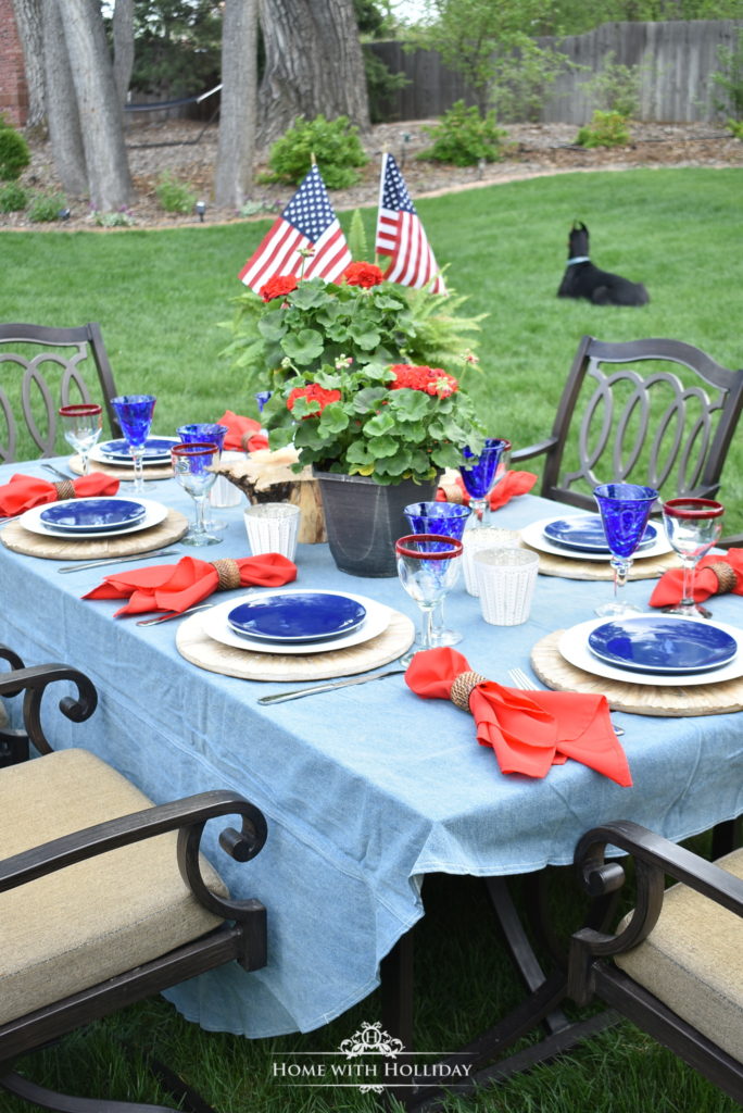 patriotic table