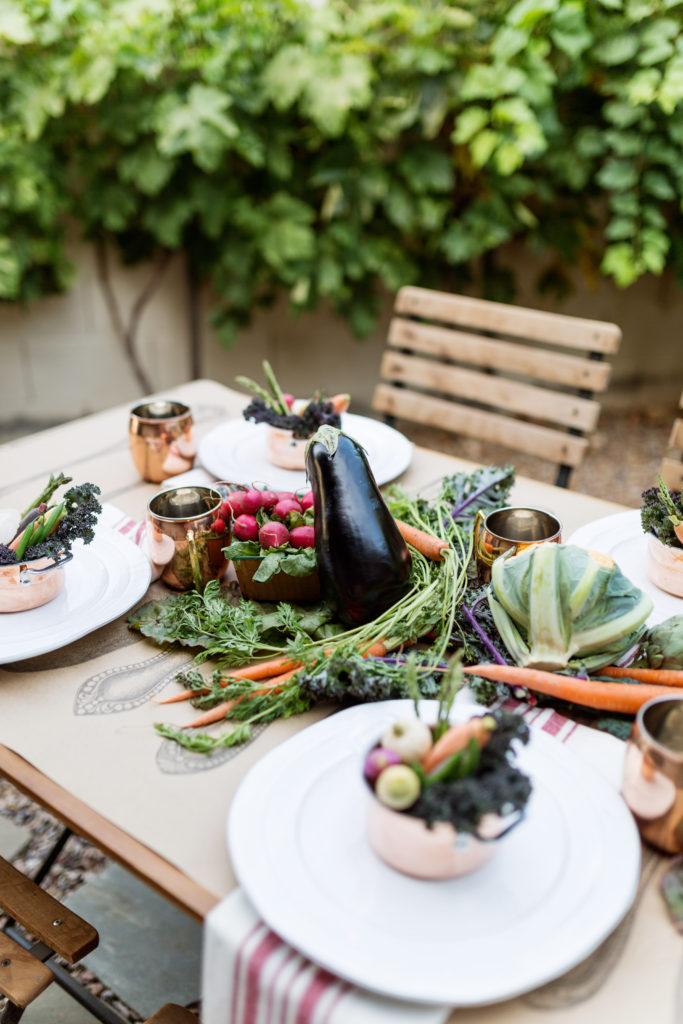 farmer's market party table 