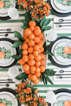 Green and Orange Table : In Between Summer and Fall