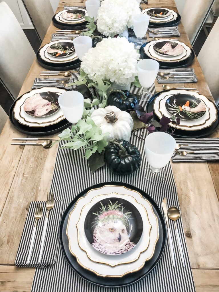 Elegant Farmhouse Table: Whimsical Animal Decor - to have + to host