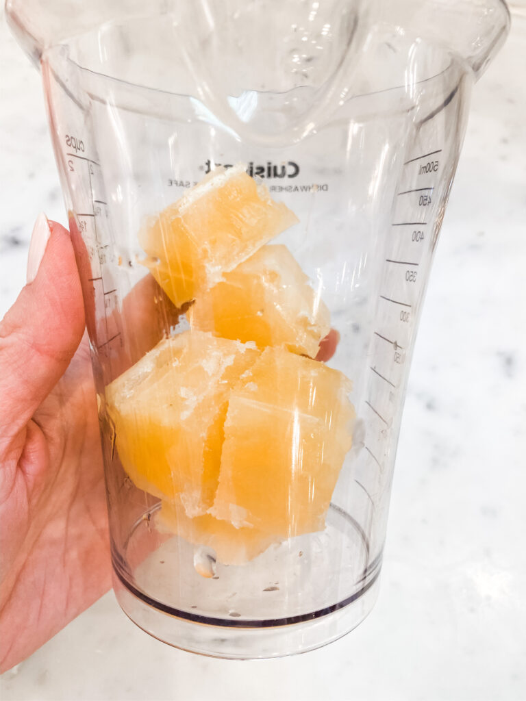 orange juice ice cubes