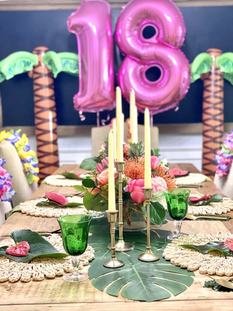 tropical birthday party