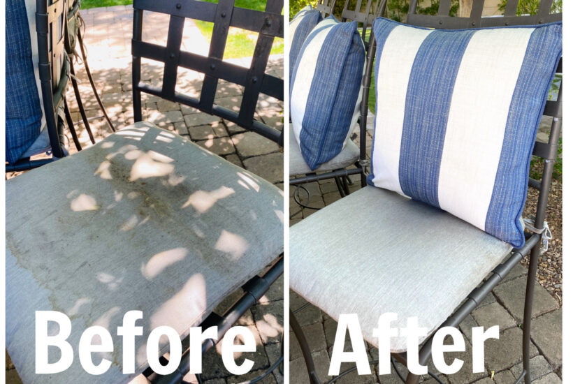 cleaning outdoor cushions