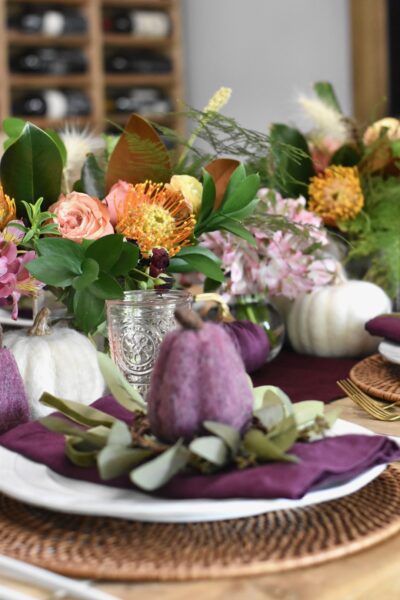 Time to Plan Thanksgiving: A Purple Table Idea - to have + to host