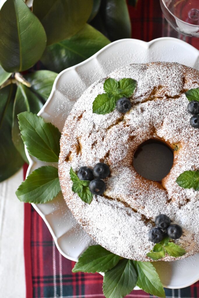 lemon blueberry muffin cake