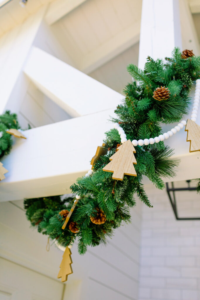 Christmas wood garland