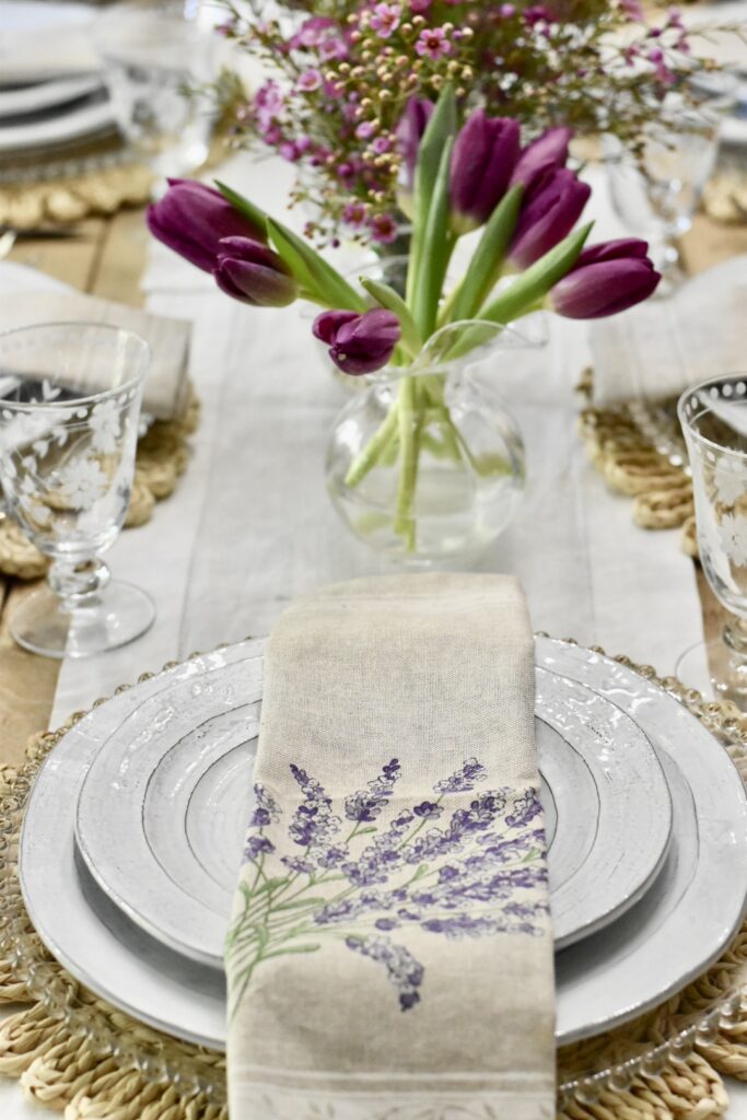 lavender napkins