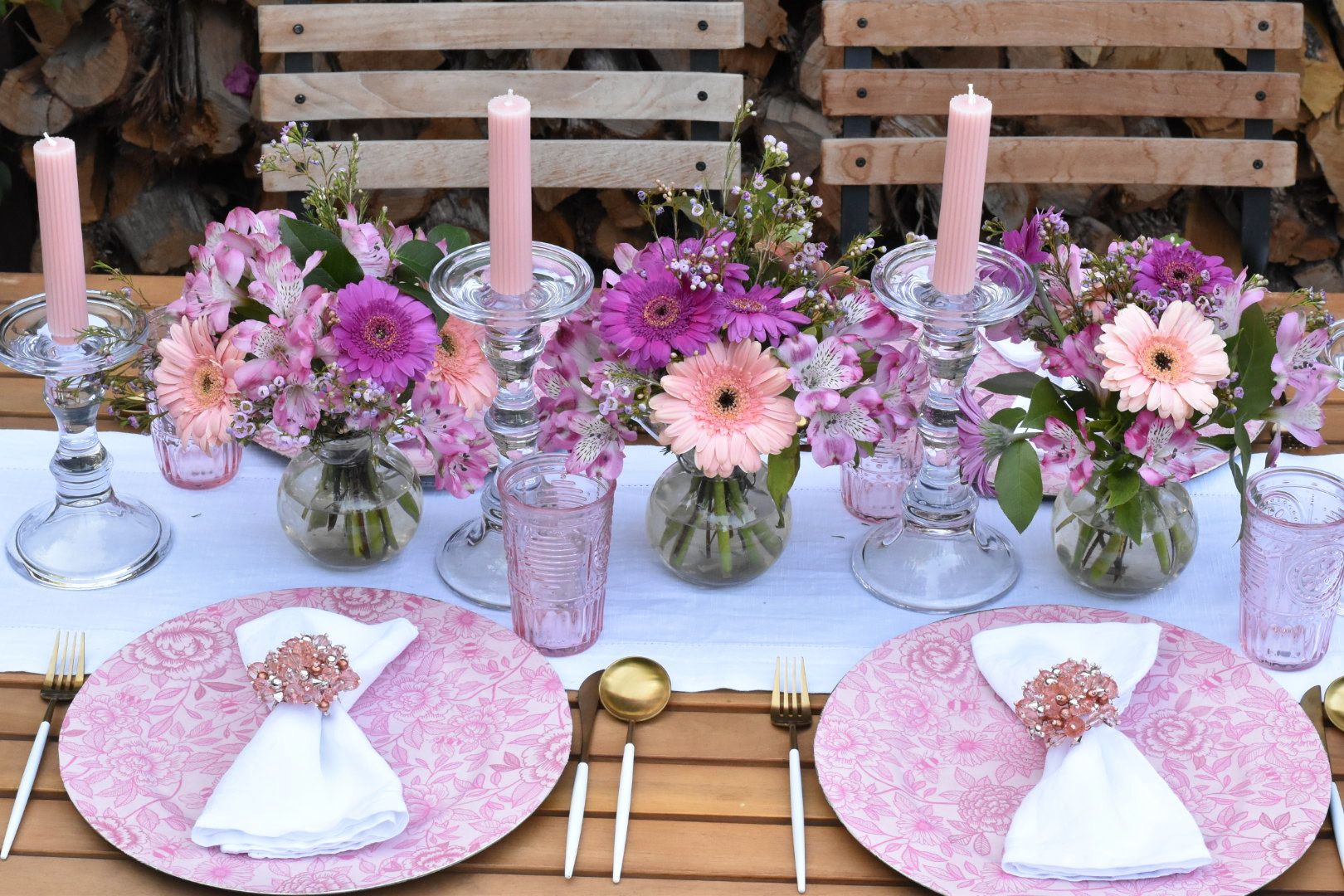 Pretty in Pink Charger Plates — Birdie in a Barn