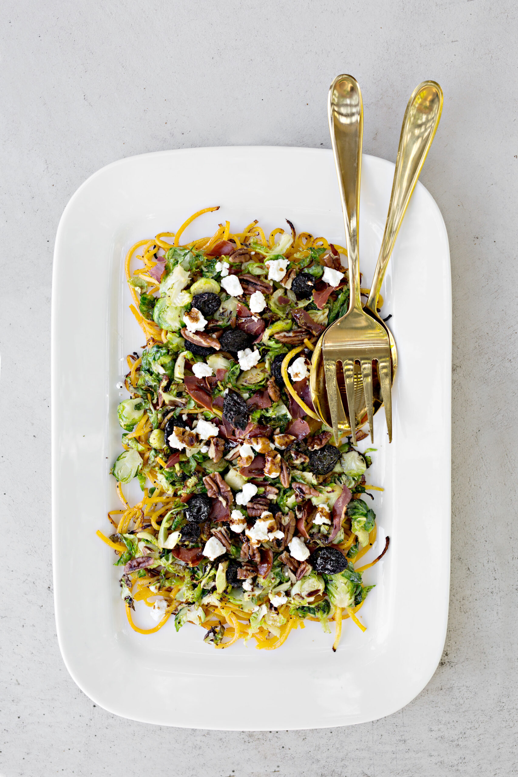 Roasted Brussel Sprout Salad with Maple Balsamic Glaze to have + to host