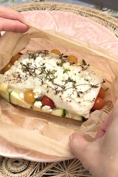 Halibut en Papillote